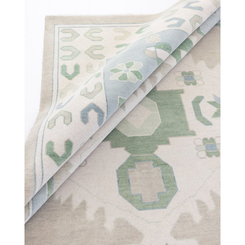 Ivy Hand Knotted Wool Oriental Area Rug, Runner 3' x 10'