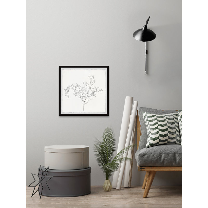 Flower Bloom - Single Picture Frame Print, 30cm H x 30cm W