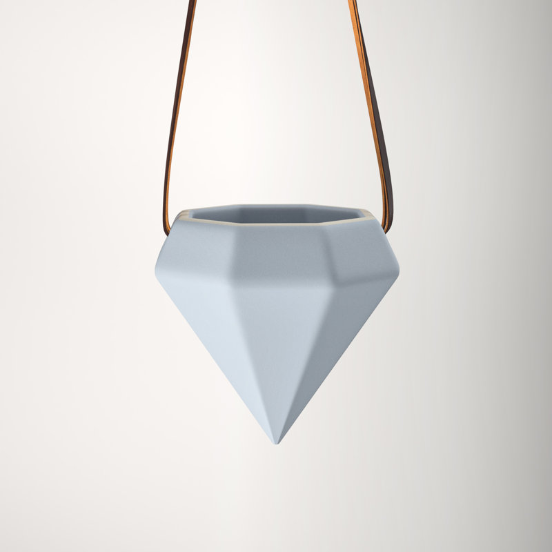 Guilford Ceramic Hanging Planter, Sky