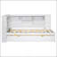 Lit de jour simple en bois avec tablettes de rangement