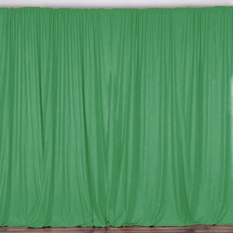 Antion Semi Sheer Curtain Single Panel, 56" x 108", Sage