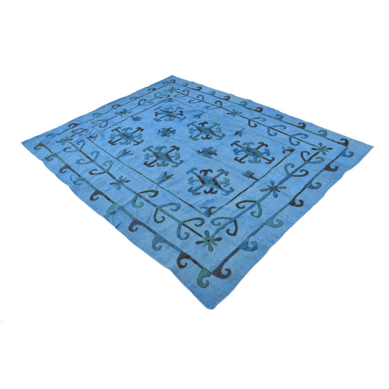 Tapis bleu 6x9 Perry