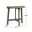 Table de bistro grise pliante en bois d'acacia gris