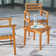 Avalon Square Eucalyptus Outdoor Side Table