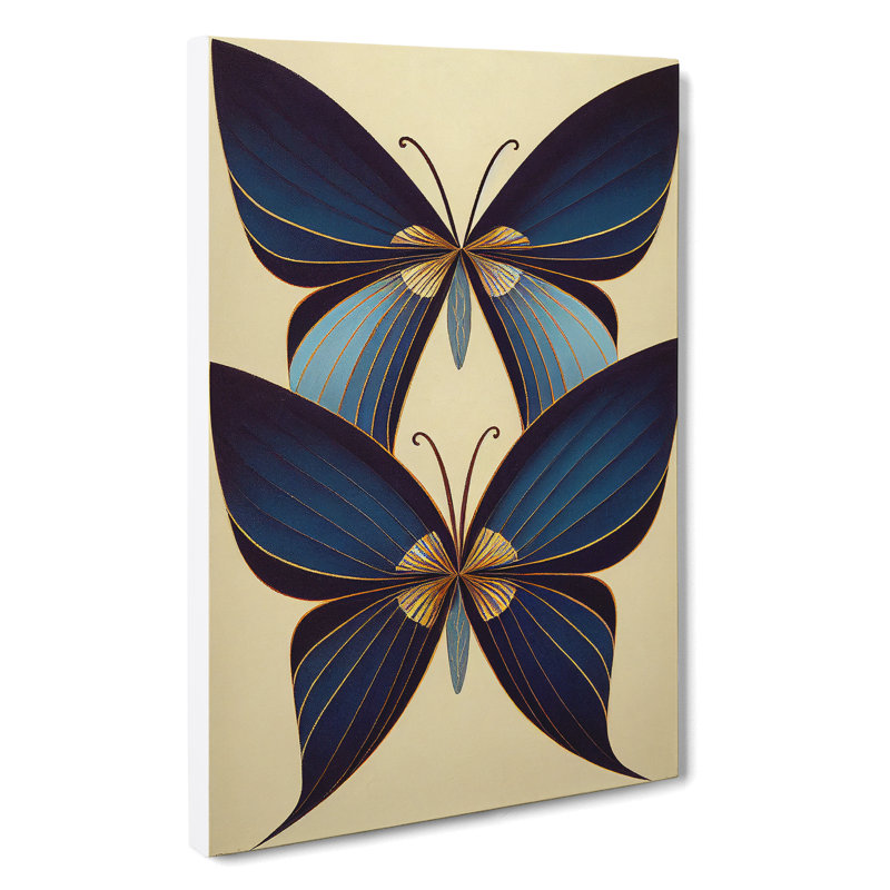 Spellbinding Butterflies - Wrapped Canvas, 60cm H x 40cm W x 3cm D