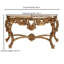 Console en bois massif de 66 po Asja
