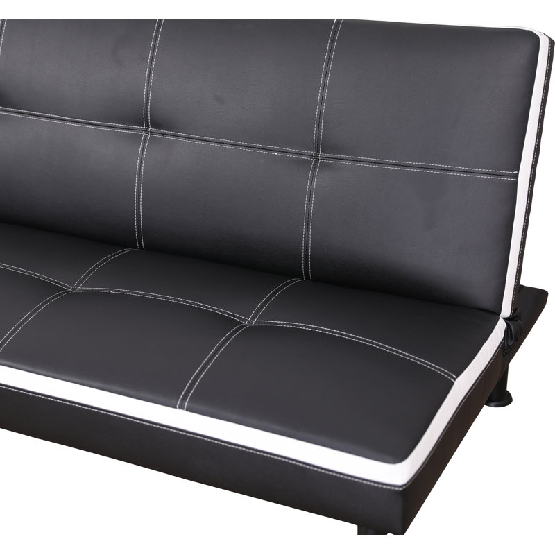 Canapé convertible en faux cuir Evianna