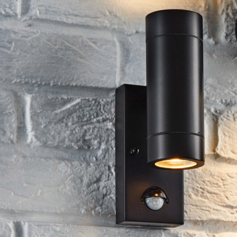 Metcalfe 2 - Bulb 21cm H Outdoor Armed Sconce, Black