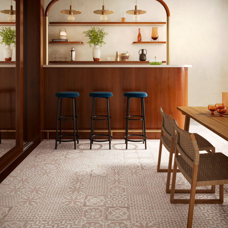 Capri Angela Harris 7,87 po X 7,87 po Carreau de plancher et de mur en porcelaine matte (10,76 pieds carrés / caisse)
