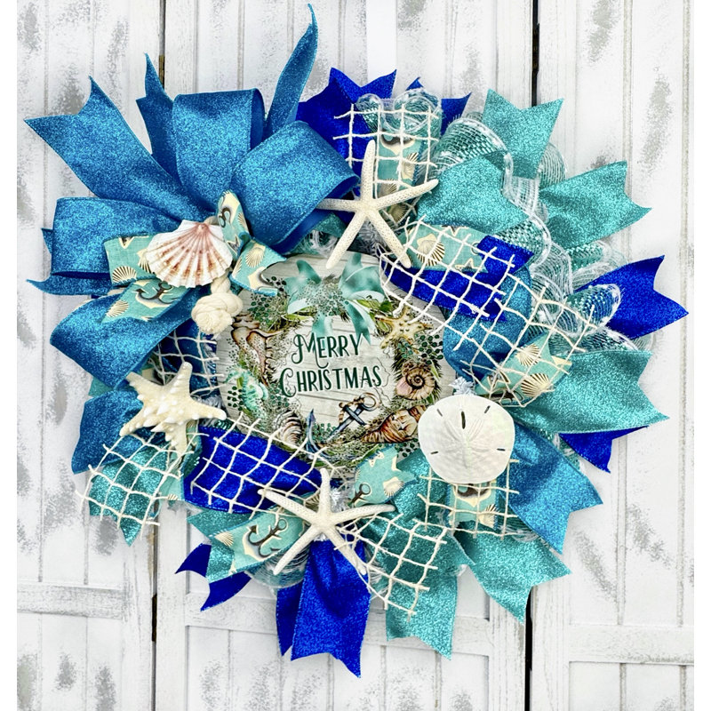 Couronne de Noël en maille 18 po Deco