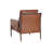 28.25'' Wide Genuine Leather Top Grain Leather Lounge Chair - Brown