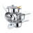 Gourmet Edge 7 Pieces Stainless Steel Cookware Set