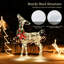 Présentoir de renne de Noël illuminé