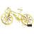 1.75'' Crystal Sports Holiday Shaped Ornament