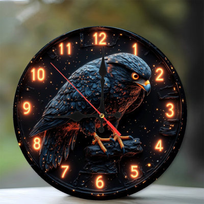 Décoration horloge aigle