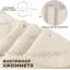Rideau de douche beige style bohème 72 x 72