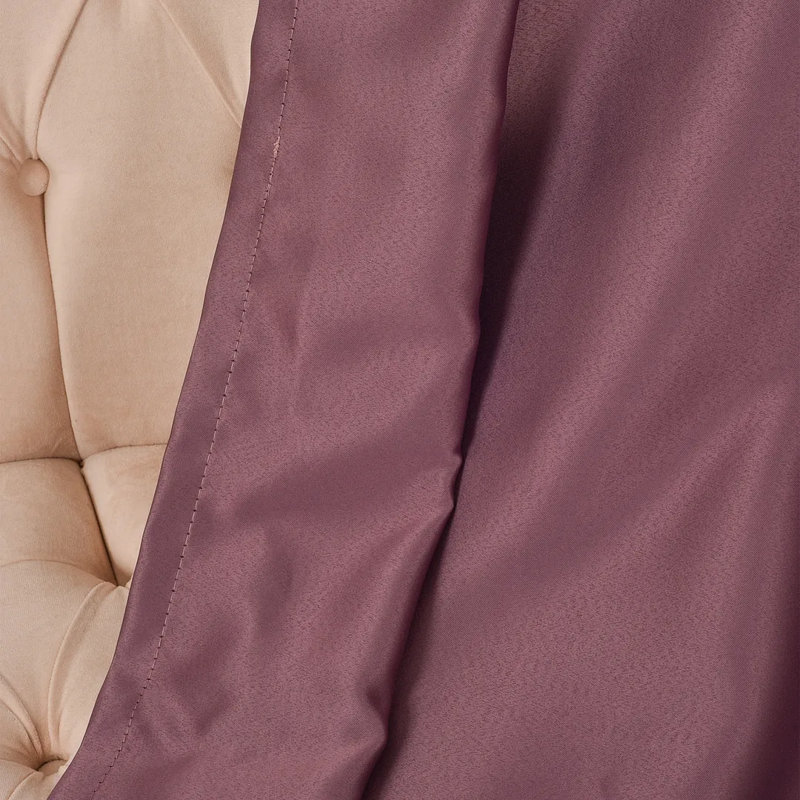 Extra Wide & Extra Long Custom Made Solid Color Room Darkening Single Curtain Panel, 52" W x 252" L, Dark Pink