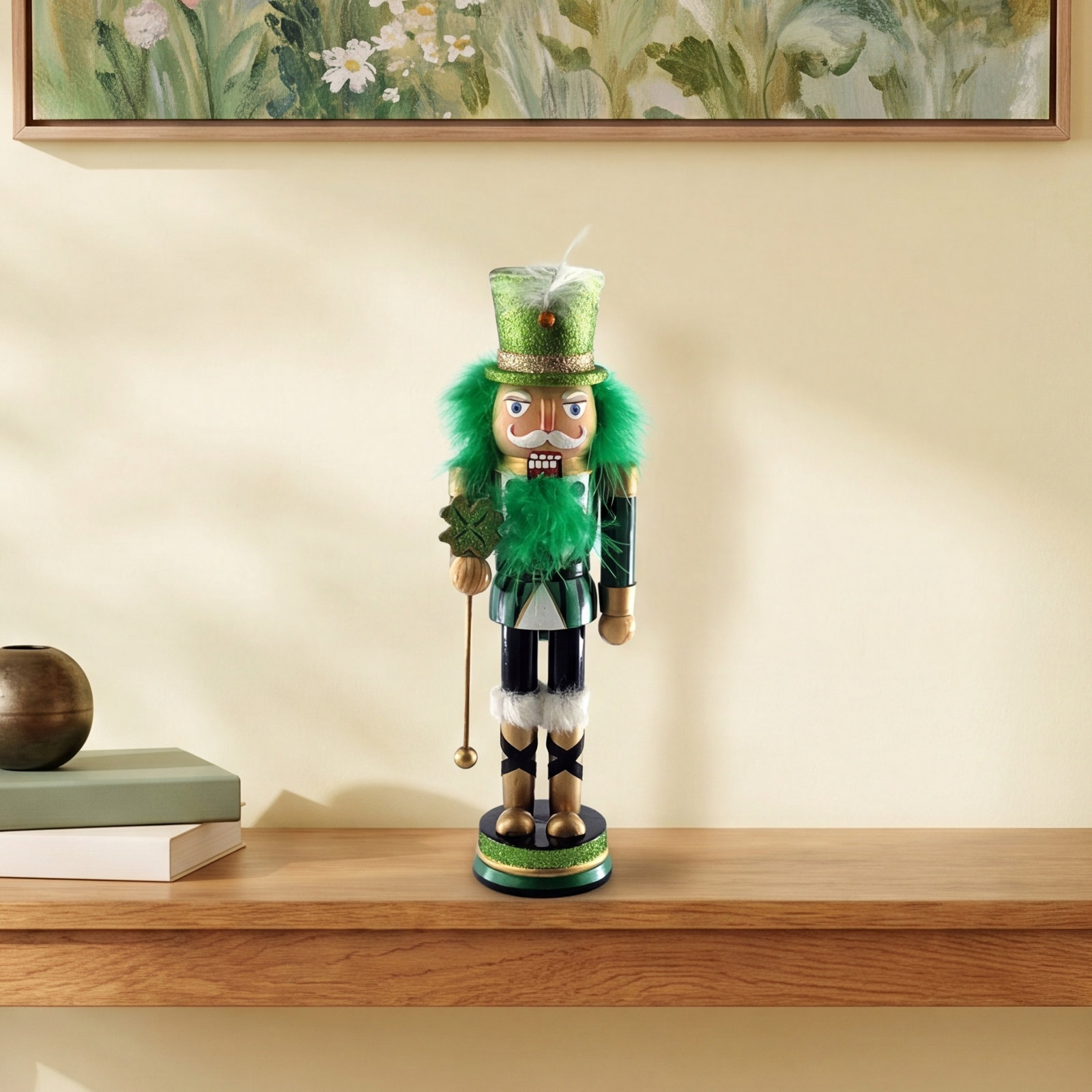 St. Patrick's Day Clover Nutcracker