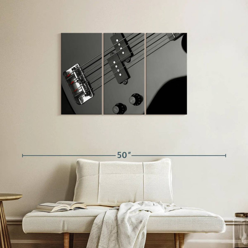Guitare basse Abarca, H 24 po x l 38 po
