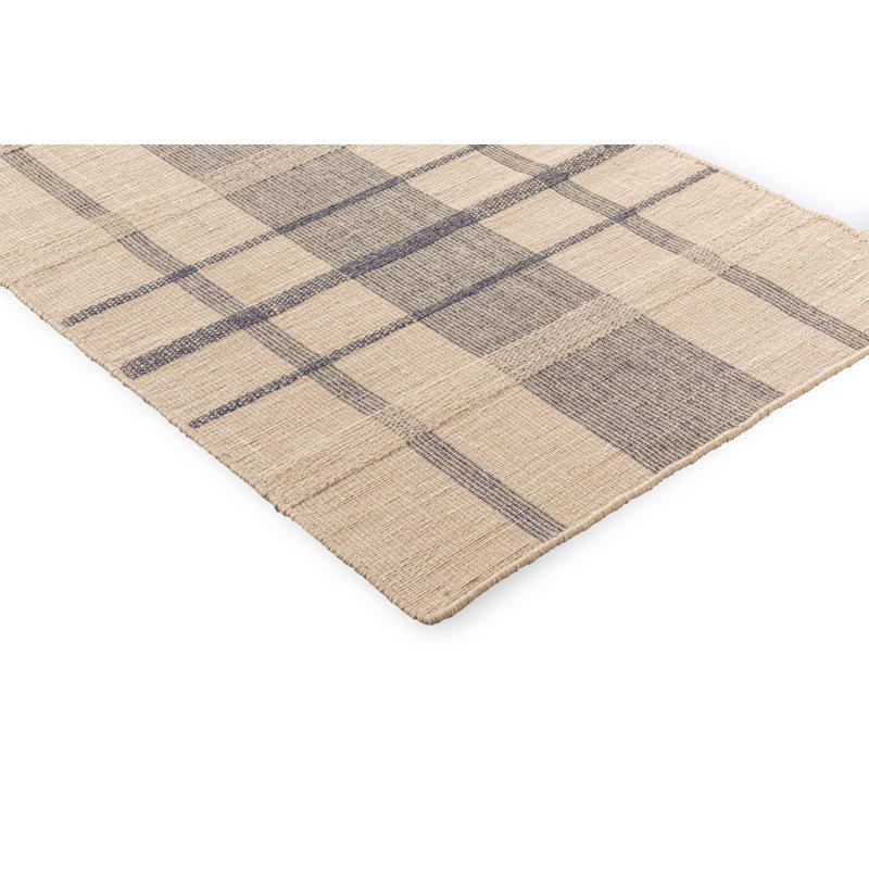 Block Stripe & Check Flatweave Striped Area Rug, Runner 2'4" x 9'10"