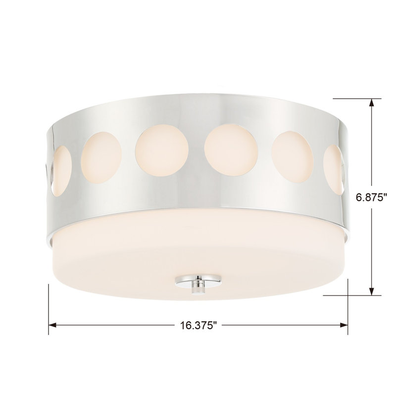 Plafonnier forgé noir 2 lumières, Nickel poli