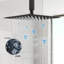 Pomme de douche à pluie fixe 1,8 GPM GPM-88594016