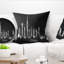 Peinture dubai silhouette oreiller Cityscape