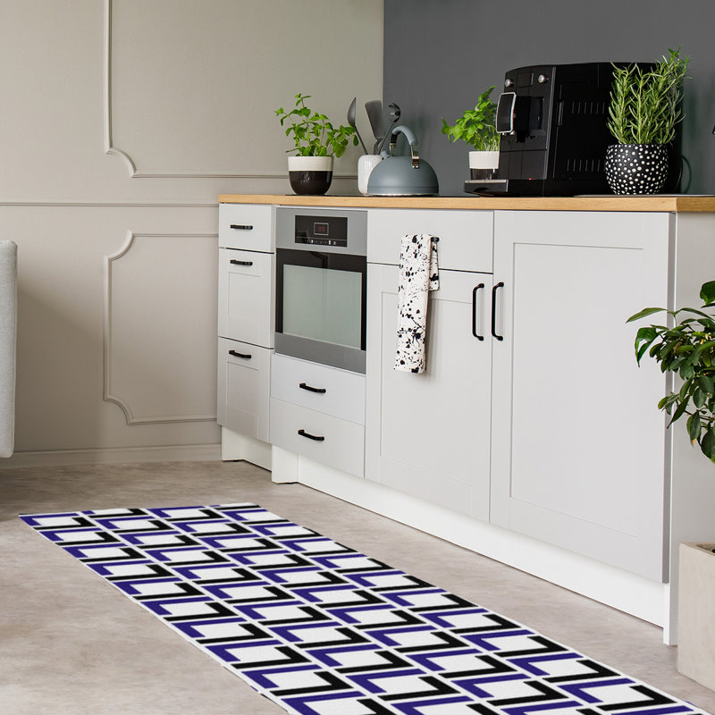 Tapis de couloir blanc