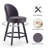 Letecia Swivel Upholstered 26.4'' Counter Bar Stools-716073709