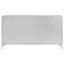 Commode de chambre à coucher à 6 tiroirs Cassia blanc ultrabrillant