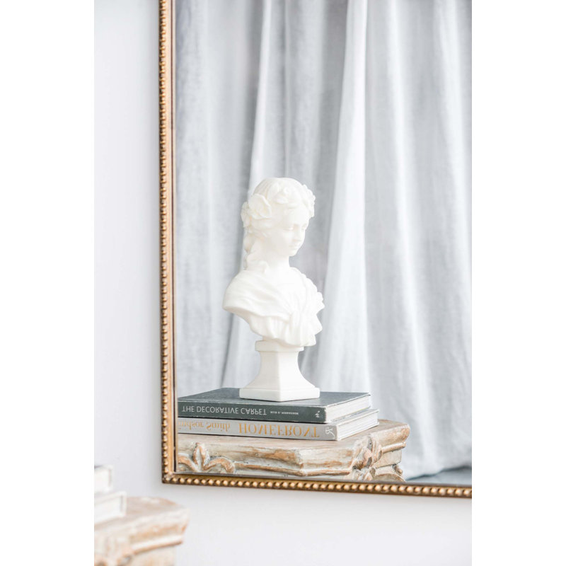 Miroir arqué, décoration murale d'inspiration baroque, 24 po x 41,7 po, Doré
