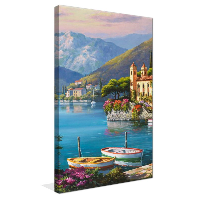 Villa Bella Vista I par - Peinture, Toile tendue, H 40 po x l 24 po x P 1,5 po