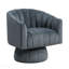 Chaise d'appoint - Mobilier de salon de style moderne, chaise pivotante confortable à dossier demi-tonneau-130124723