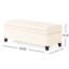 Banc de rangement contemporain beige avec un look tendance pour organiser et rehausser les espaces-2025997126