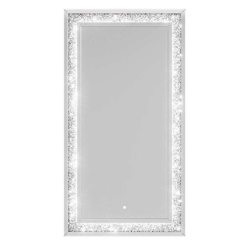 LED Diamond Wall Mirror, Diamond Mirror for Home Decor, Dimming & 3 Color Modes, 30" x 55"