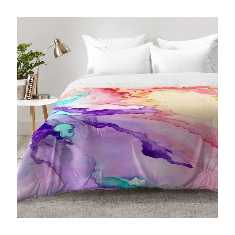 Rosie Brown Modern & Contemporary Polyester Abstract Comforter, Twin XL Comforter + 1 Standard Sham