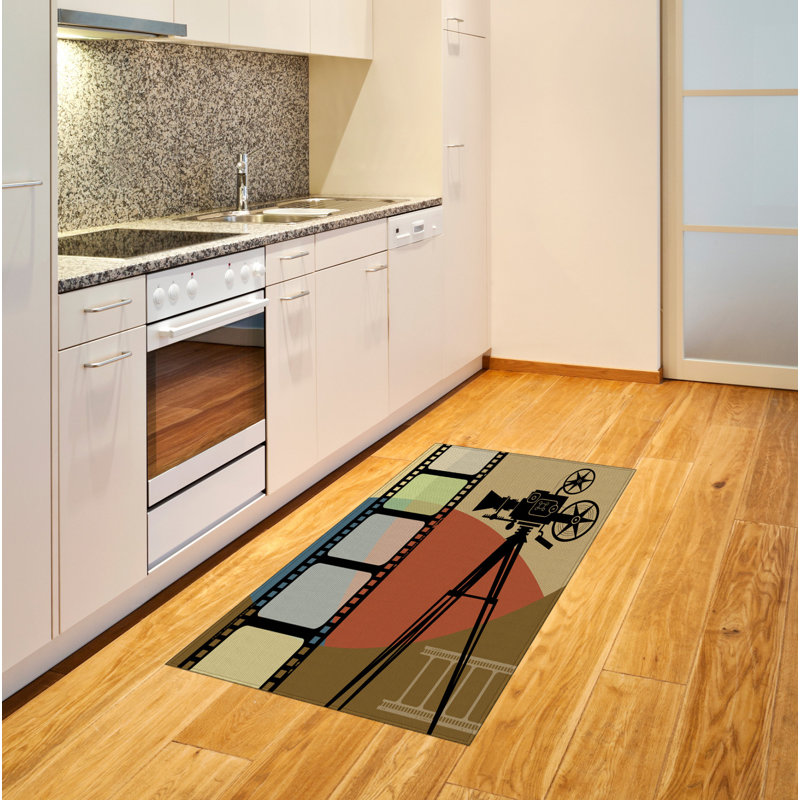 Movie Theater High Density Long Fiber Poly Threads Decorative Area Rug Carpet, Rectangle 2'7" x 5'