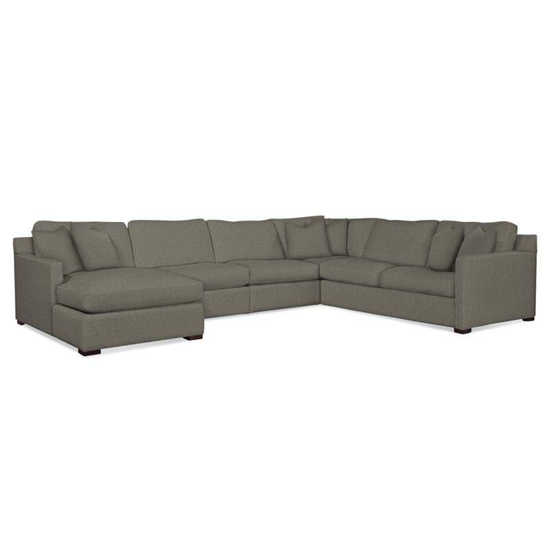 Bel-Air U-Sectional, Gray Sugar Performance; 0863-84, Right Hand Facing, Java Finish