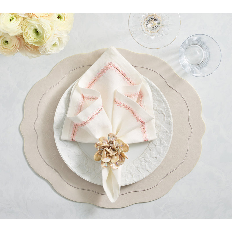 Tailored Placemat, Ivory