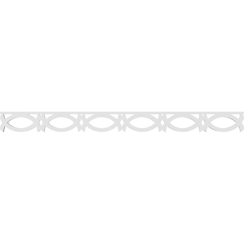 Garniture de sol en PVC de qualité architecturale H 4 po x P 5/8 po x L 48 po Hazelton, H 4 po x L 48 po x P 0,63 po