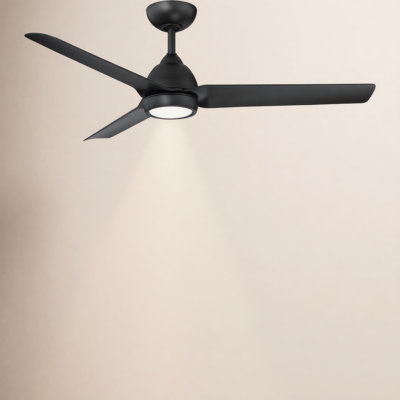 54" Mocha 3 - Blade Outdoor/Indoor Smart Propeller Ceiling Fan with Remote Control Included, Works With Google Assistant, Amazon Alexa, Samsung Smart Things