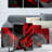 'Red/Black Mixer' 5 Piece Graphic Art Print Set on Metal Wall Decor