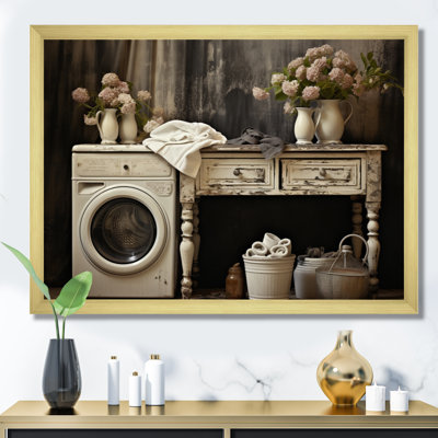 «Farmhouse Laundry Charm II», art mural