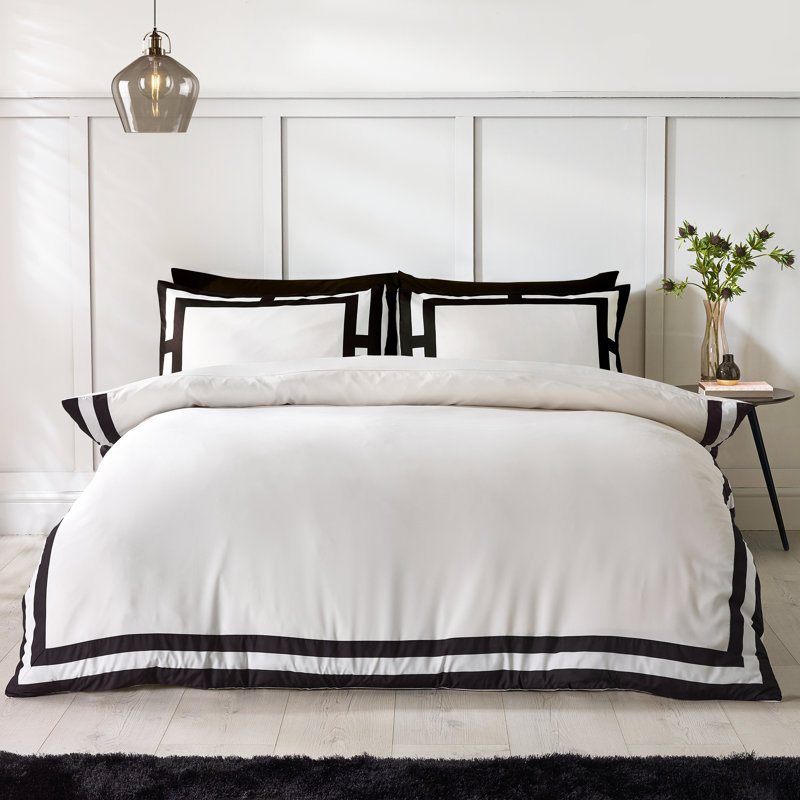 So Soft Mono Panel Duvet Cover Set, King Duvet Cover Set + 2 Pillowcases