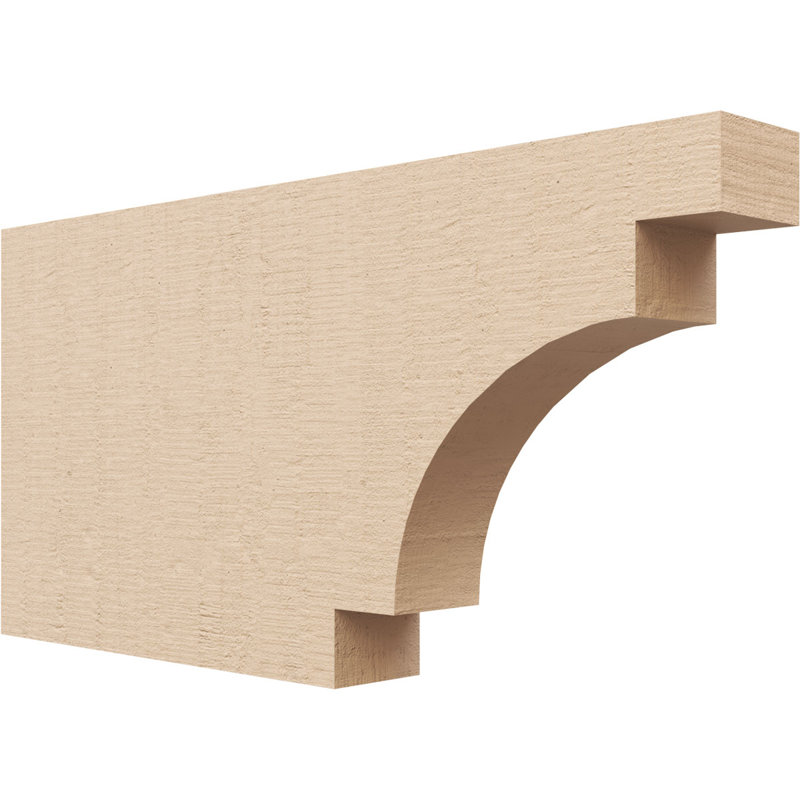 Mediterranean Woodgrain TimberThane Rafter Tail, Primed Tan, 5" H x 19" W x 11" D