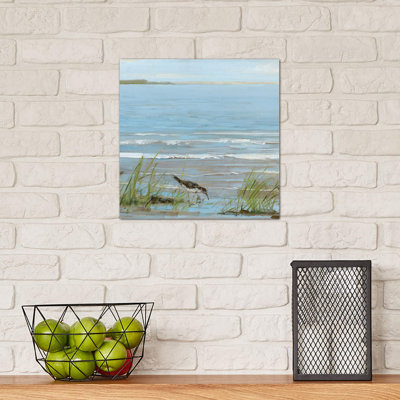 Afternoon On The Shore II by Sally Swatland - Wrapped Canvas Print
