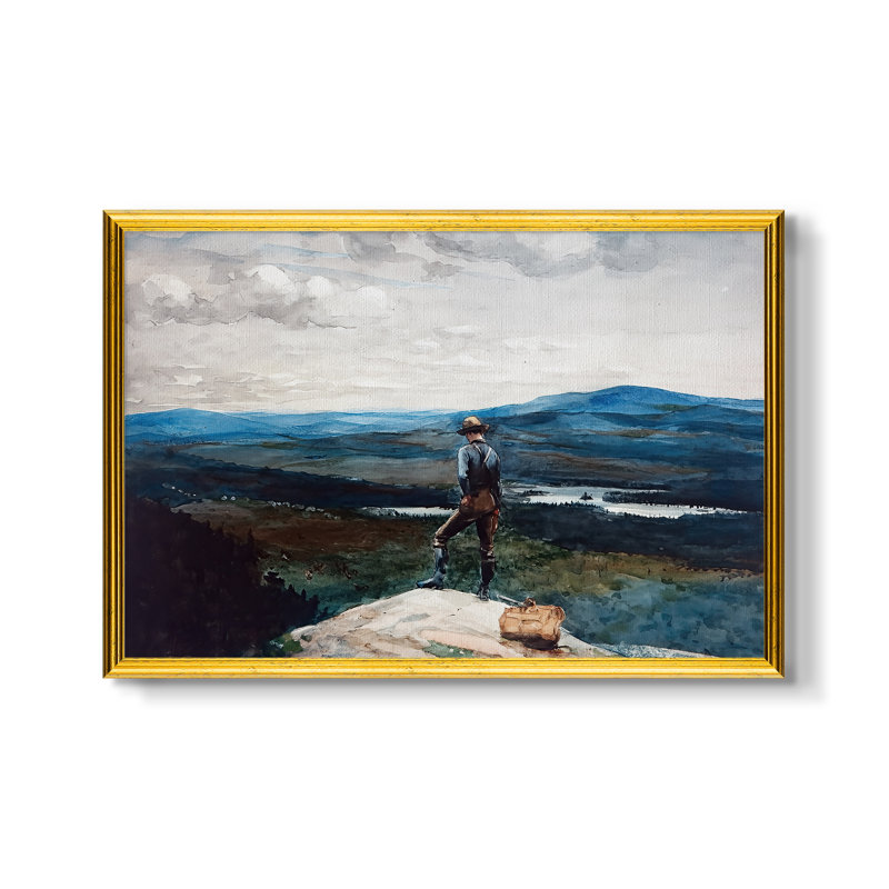 The Ranger, Adirondacks, 1882 - Winslow Homer - Toile encadrée sur mesure, 16x22 INNER SIZE, Framed Canvas