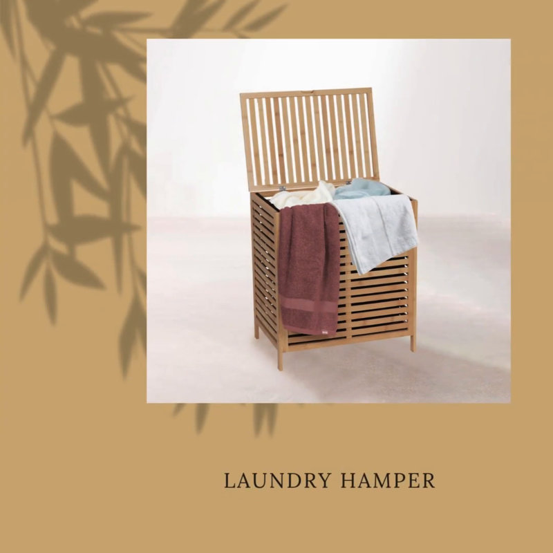 Mahe Bamboo and MDF Free-Standing Toilet Paper Holder Cabinet