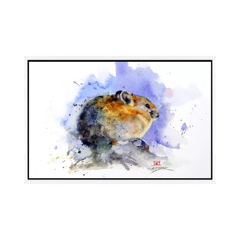 Fury Beast 1 Piece Wall Art on Canvas, 66.04 cm H x 45.72 cm W, White Framed