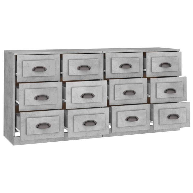 Bryker Display Cabinet, Concrete Grey